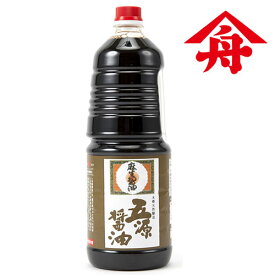 ヤマフネ 九州の発酵力 五源醤油 (天然醸造木樽仕込) 1.8L 麻生醤油醸造場
