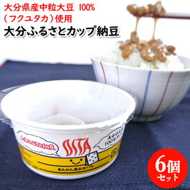おんせん県おおいたのオリジナルカップ 大分ふるさとカップ納豆30g 6個セット 給食 旅館 二豊フーズ【送料込】