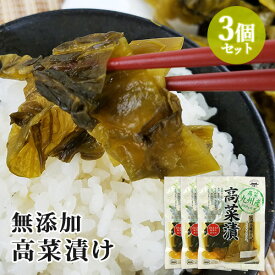 九州産高菜使用 無添加高菜漬 160g×3個セット 純正100%ウコン 契約栽培農家 HACCP認定 若山食品