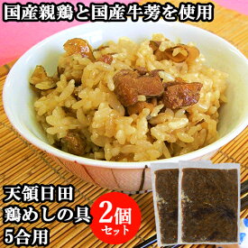 国産親鶏と国産牛蒡をふんだんに使用 天領日田鶏めしの具 5合用(600g)×2個セット 炊き込みご飯 かやくご飯 混ぜご飯 原食品研究所【送料込】