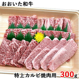 大分県産 ～百年の恵み～ おおいた和牛 特上カルビ 焼肉用 300g 国産 西日本畜産 【送料込】