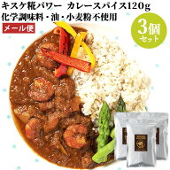 化学調味料・油・小麦粉不使用 糀屋本店 キスケ糀パワーカレースパイス 120g×3個セット 袋入り【メール…