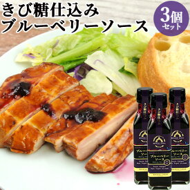 九州産 食品添加物不使用 きび糖仕込みブルーベリーソース 120g×3個セット 保存料不使用 肉料理のソースやドレッシングに 手作りフルーツソース ベリージュファーム 送料込