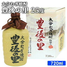 マイルドな味わいのスタンダードな麦焼酎 豊後の里 陶器 25度 720ml 本格むぎ焼酎 ほのかな甘い香りと芳醇な味わい 藤居酒造【送料込】