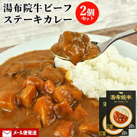 食べごたえのある具だくさんカレー 湯布院牛 ビーフステーキ シェフカレー90 1人前(180g)×2個セット ビーフカレー レトルトカレー 川越シェフ監修 常温 ゆふいん はせ川(由布製麺)【メール便送料込】