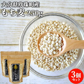 食物繊維が豊富な 大分県玖珠町産 もち麦 250g×3個セット 雑穀 もち麦ごはん ご飯 御飯 お米 腸活 ホワイトファイバー もち性六条皮麦 大麦β-グルカン 国産 九州産 有限会社東華【送料込】