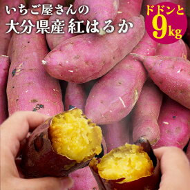 貯蔵熟成＆産地直送 大分県産さつまいも 紅はるか 9kg 貯蔵熟成サツマイモ しっとり甘い 甘藷 焼き芋 芋ご飯 スイーツ作り 旬の味覚 九州産 児玉いちご農園【送料込】