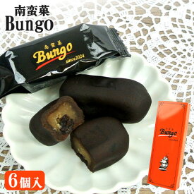 ざびえる本舗 南蛮菓 Bungo 6個入り 大分銘菓 化粧箱入 個別包装 おまんじゅう 和洋菓子 カカオ生地 チョコレート風味 ラムレーズン入り餡【送料込】