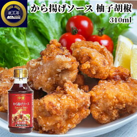 大分特産ゆず胡椒を使用 ピリ辛スパイシー 中津 から揚げソース 柚子胡椒 310ml お土産 調味料 名物 ゆずこしょう 辛味 蔵工房 二反田醤油店