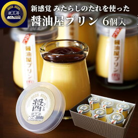 新感覚の味わい みたらし醤油屋プリン 6個入 国産原料 お取り寄せ 和風 しょうゆ 窯蒸 ぷりん 瓶 醤スイーツ 蔵工房 二反田醤油店 【送料込】