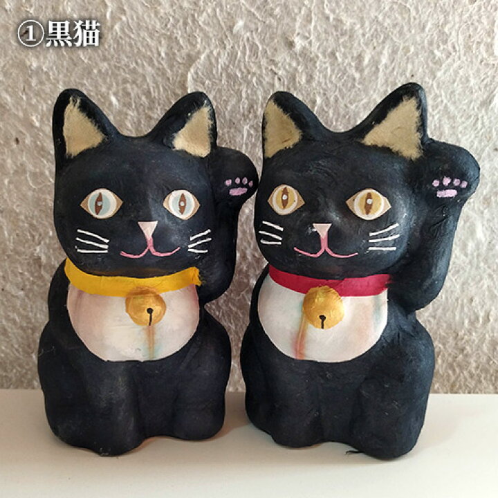 楽天市場】手漉き和紙でつくった 大分和紙まねき猫 縦100mm×横100mm×高 