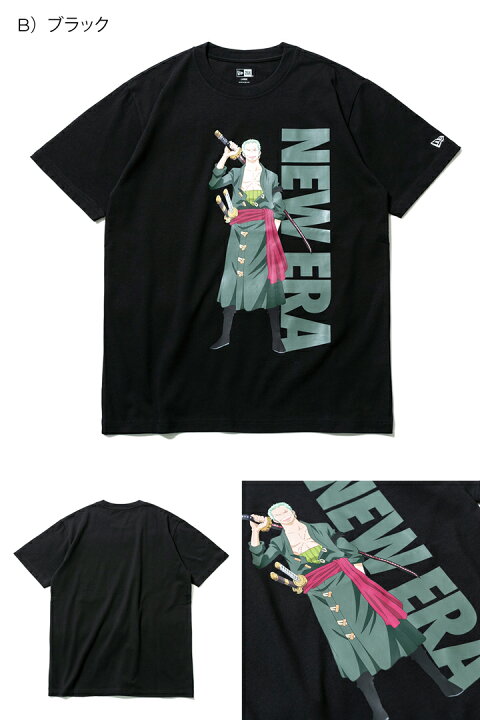 楽天市場 ニューエラ Tシャツ 半袖 New Era クルーネック コラボ One Piece ワンピース ゾロ グッズ 黒 白 綿 コットン メンズ レディース ブランド 大きいサイズ オーバーサイズ おしゃれ かっこいい 人気 春夏秋冬 ニューエラー 正規品 小さいサイズ ユニセックス 男女