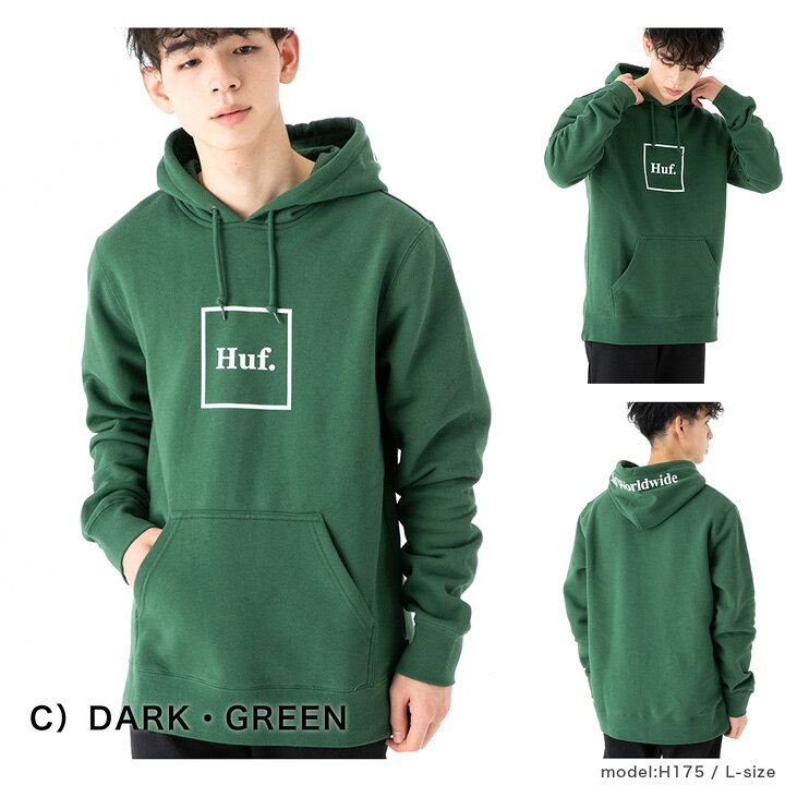 楽天市場】ハフ HUF アパレル パーカー ESSENTIALS BOX LOGO P/O 
