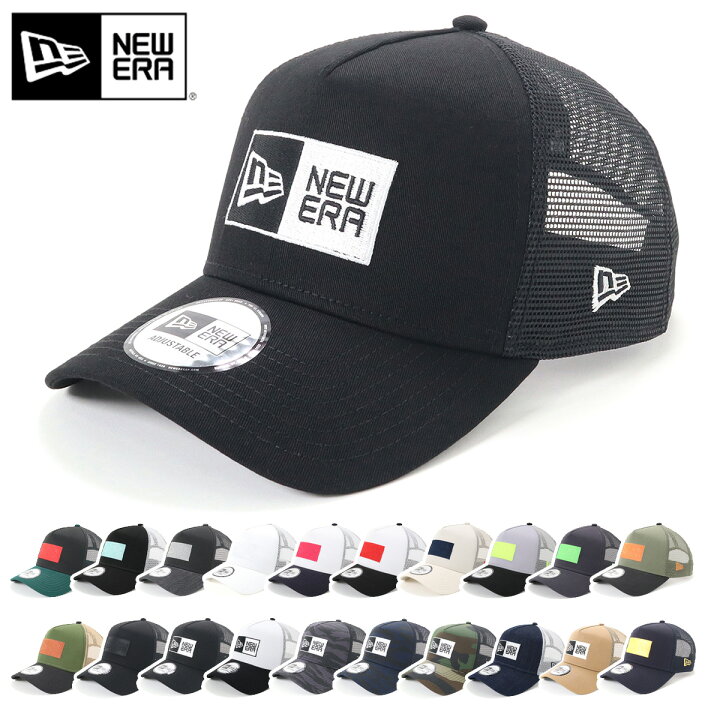 楽天市場 ニューエラ キャップ New Era Cap 9forty A Frame Trucker メッシュキャップ メンズ レディース 帽子 Onspotz 別注 黒 白 ベージュ カーキ 大きいサイズ ブランド 深め おしゃれ かっこいい 人気 春 夏 ニューエラー サイズ調整 正規品 ユニセックス 男女兼用