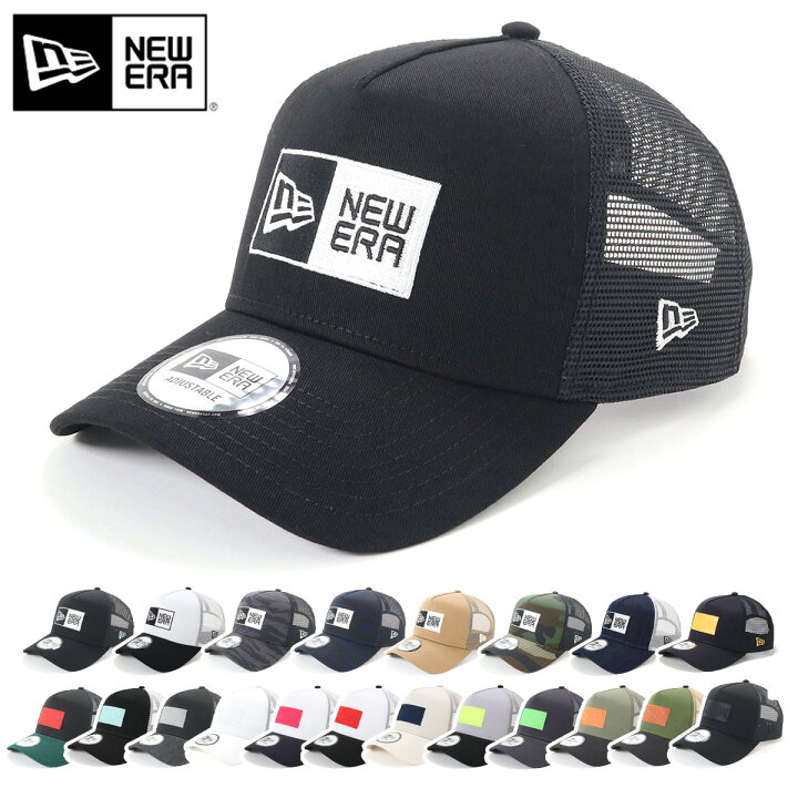 楽天市場 ニューエラ キャップ New Era Cap 9forty A Frame Trucker メッシュキャップ メンズ レディース 帽子 Onspotz 別注 黒 白 ベージュ カーキ 大きいサイズ ブランド 深め おしゃれ かっこいい 人気 春 夏 ニューエラー サイズ調整 正規品 ユニセックス 男女兼用