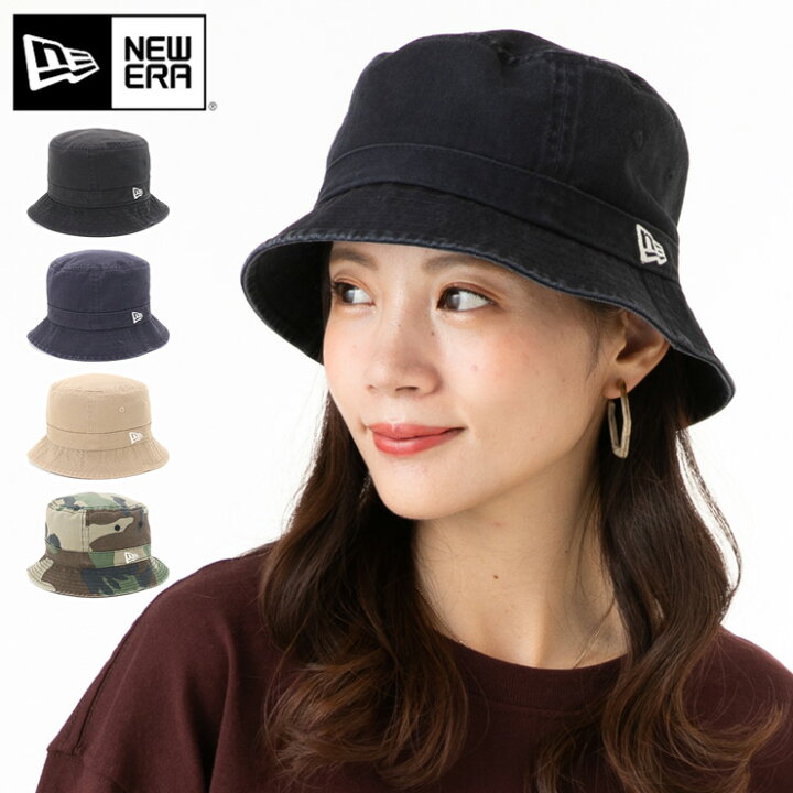 楽天市場 ニューエラ バケットハット New Era Hat バケハ メンズ レディース 帽子 大きいサイズ ブランド 深め おしゃれ かっこいい 人気 春 夏 秋 冬 ニューエラー 正規品 ユニセックス 男女兼用 オールシーズン ストリート コーデ 無地 ウォッシュドコットン 綿 黒 白