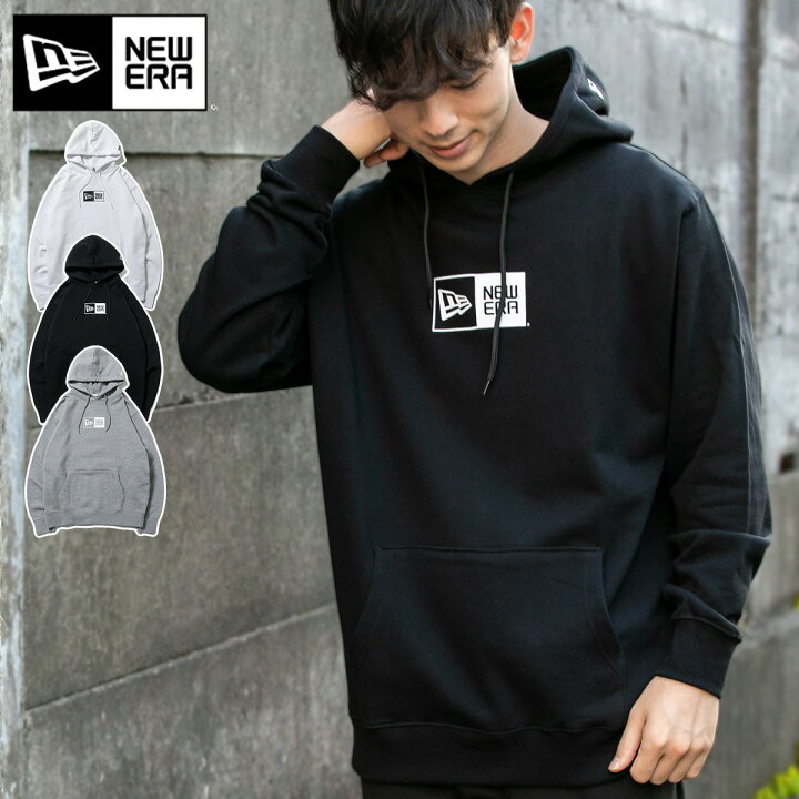 楽天市場 ニューエラ パーカー スウェット New Era フード コットン 綿 黒 ブランド 大きいサイズ オーバーサイズ おしゃれ かっこいい 人気 春 秋 冬 ニューエラー 正規品 小さいサイズ ユニセックス 男女兼用 ストリート コーデ ボックスロゴ 帽子屋ｏｎｓｐｏｔｚ