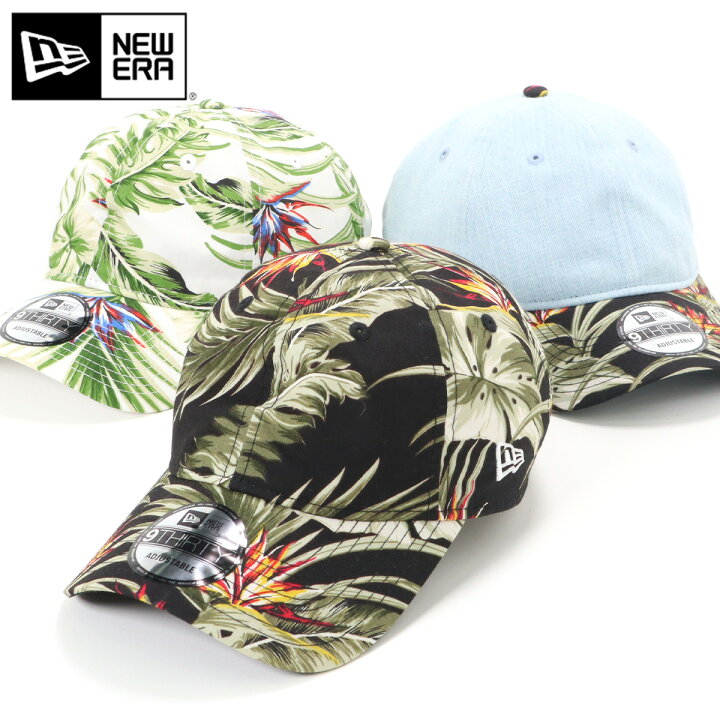 楽天市場 ニューエラ キャップ New Era Cap 9thirty ローキャップ メンズ レディース 帽子 大きいサイズ ブランド 深め おしゃれ かっこいい 人気 春 夏 秋 冬 ニューエラー サイズ調整 正規品 ユニセックス 男女兼用 オールシーズン ストリート コーデ ボタニカル