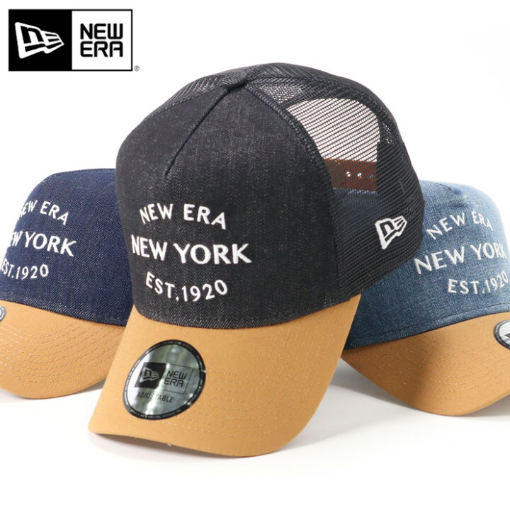 楽天市場 ニューエラ キャップ New Era Cap メンズ レディース 9forty A Frame Trucker メッシュ 帽子 大きいサイズ ブランド 深め おしゃれ かっこいい 人気 春 夏 ニューエラー サイズ調整 正規品 ユニセックス 男女兼用 ストリート コーデ デニム スナップバック