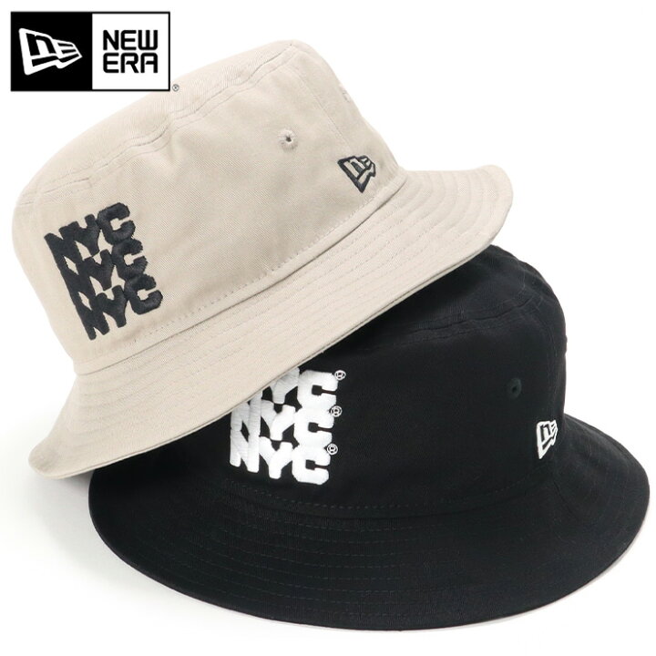楽天市場 ニューエラ バケットハット New Era Hat バケハ メンズ レディース 帽子 大きいサイズ ブランド 深め おしゃれ かっこいい 人気 春 夏 秋 冬 ニューエラー 正規品 ユニセックス 男女兼用 オールシーズン ストリート コーデ Nyc Chunky Logo チャンキー ロゴ 黒