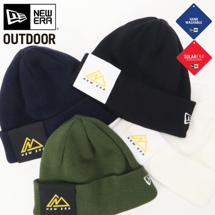 楽天市場 ニューエラ アウトドア ニット帽 New Era Outdoor ニットキャップ 帽子 メンズ レディース 秋 冬 ワッチ 折り返し カフ 人気 ブランド おしゃれ かっこいい フリーサイズ 大きいサイズ 防寒 ニューエラー 正規品 スノボー ゴルフ Basic Cuff Knit コーデュラ