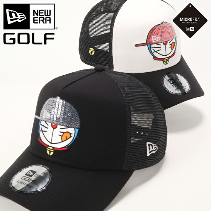 楽天市場 ニューエラ ゴルフ キャップ New Era Golf Cap 9forty A Frame Trucker メッシュキャップ メンズ レディース 帽子 コラボ ドラえもん グッズ 黒 白 大きいサイズ ブランド 深め おしゃれ かっこいい 人気 春 夏 ニューエラー サイズ調整 正規品 ユニセックス