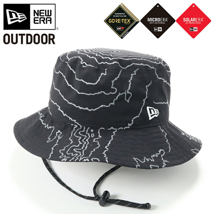 ニューエラ アウトドア バケットハット NEW ERA OUTDOOR HAT バケハ メンズ レディース 帽子 ゴアテックス  GORE-TEX 黒 大きいサイズ ブランド 深め おしゃれ かっこいい 人気 春 夏 秋 冬 ニューエラー 正規品 ユニセックス 男女兼用  オールシーズン ...