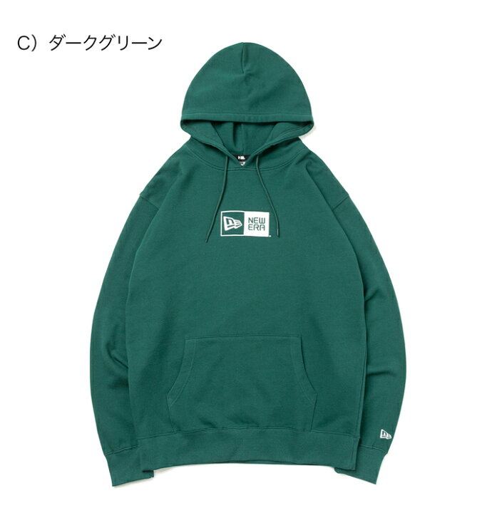 楽天市場】ニューエラ パーカー NEW ERA フード付き 黒 白 綿 コットン 