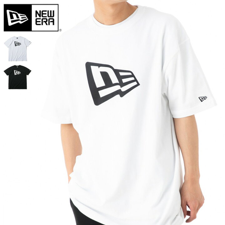 楽天市場 ニューエラ Tシャツ 半袖 New Era クルーネック フラッグロゴ ベーシック ブランドロゴ 綿 コットン 黒 白 カーキ メンズ レディース ブランド おしゃれ かっこいい 人気 オーバーサイズ 春 夏 秋 冬 ニューエラー 正規品 大きい 小さい サイズ ユニセックス