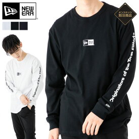 ニューエラ Tシャツ 長袖 NEW ERA クルーネック ロンT ONSPOTZ 別注 ボックスロゴ 黒 白 レディース ブランド おしゃれ かっこいい 人気 オーバーサイズ 春 夏 秋 冬 ニューエラー 正規品 大きい 小さい サイズ ユニセックス 男女兼用 ストリート 夏用 冬用