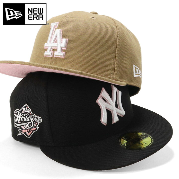 ニューエラ キャップ NEW ERA CAP 59FIFTY ベースボールキャップ メンズ レディース 帽子 NY LA MLB ニューヨーク  ヤンキース 黒 ベージュ ブランド 深め おしゃれ かっこいい 人気 春 夏 秋 冬 オールシーズン ニューエラー 大きい 小さい サイズ 正規品