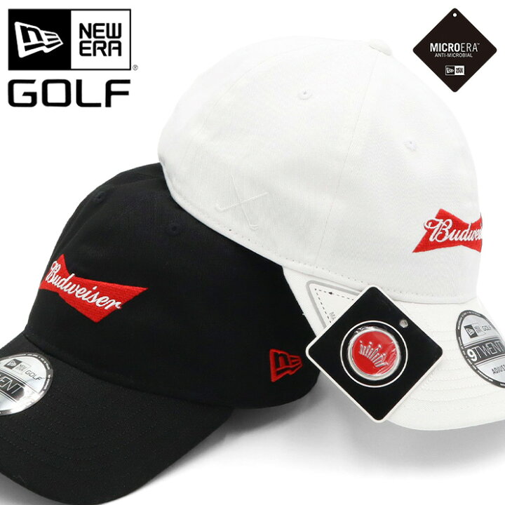 ニューエラ ゴルフ キャップ NEW ERA GOLF CAP 9TWENTY ローキャップ メンズ レディース 帽子 コラボ  Budweiser グッズ 黒 白 ブランド 深め おしゃれ かっこいい 人気 春 夏 秋 冬 オールシーズン ニューエラー 大きい 小さい サイズ  調整