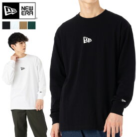 ニューエラ Tシャツ 長袖 NEW ERA クルーネック ロンT 黒 白 ベージュ コットン 綿 メンズ レディース ブランド おしゃれ かっこいい 人気 オーバーサイズ 春 夏 秋 冬 ニューエラー 正規品 大きい 小さい サイズ ユニセックス 男女兼用 ストリート 夏用 冬用