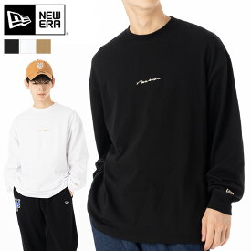 ニューエラ Tシャツ 長袖 NEW ERA クルーネック ロンT 黒 白 ベージュ コットン 綿 メンズ レディース ブランド おしゃれ かっこいい 人気 オーバーサイズ 春 夏 秋 冬 ニューエラー 正規品 大きい 小さい サイズ ユニセックス 男女兼用 ストリート 夏用 冬用