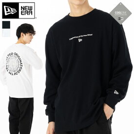 ニューエラ Tシャツ 長袖 NEW ERA クルーネック ロンT 黒 白 メンズ レディース ブランド おしゃれ かっこいい 人気 オーバーサイズ 春 夏 秋 冬 ニューエラー 正規品 大きい 小さい サイズ ユニセックス 男女兼用 ストリート 夏用 冬用