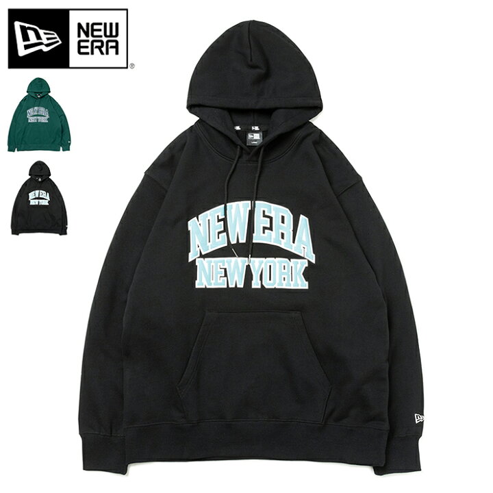 楽天市場】ニューエラ パーカー NEW ERA フード付き 黒 綿 コットン 