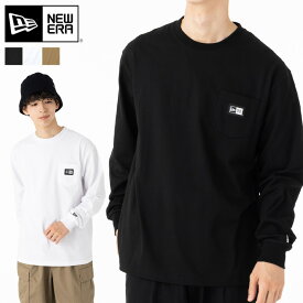 ニューエラ Tシャツ 長袖 NEW ERA クルーネック ロンT 黒 白 ベージュ コットン 綿 メンズ レディース ブランド おしゃれ かっこいい 人気 オーバーサイズ 春 夏 秋 冬 ニューエラー 正規品 大きい 小さい サイズ ユニセックス 男女兼用 ストリート 夏用 冬用