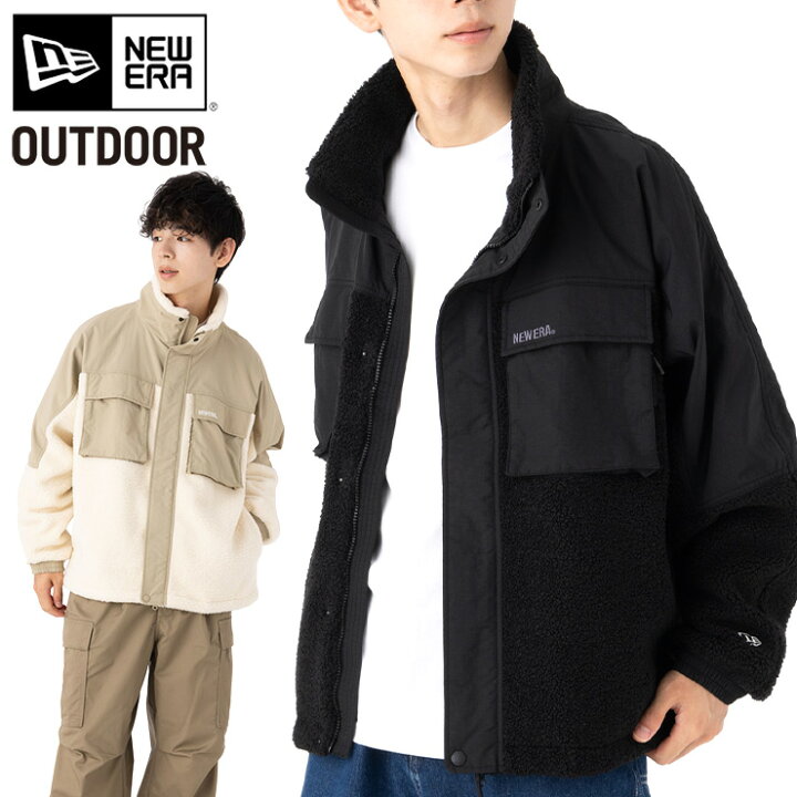楽天市場】ニューエラ アウトドア ジャケット NEW ERA OUTDOOR 黒 白 