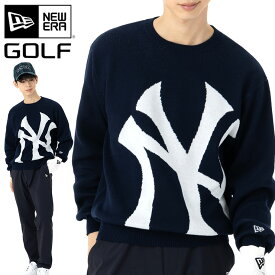 ニューエラ ゴルフ ウェア NEW ERA GOLF 長袖 セーター NY MLB ニューヨーク ヤンキース メンズ レディース ブランド おしゃれ かっこいい 人気 オーバーサイズ 春 夏 秋 冬 ニューエラー 正規品 大きい 小さい サイズ ユニセックス 男女兼用 ストリート 夏用 冬用