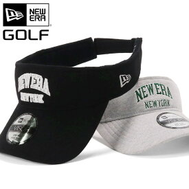 ニューエラ ゴルフ サンバイザー NEW ERA GOLF レディース メンズ 帽子 黒 綿 コットン ブランド 深め おしゃれ かっこいい 人気 春 夏 秋 冬 オールシーズン ニューエラー 大きい 小さい サイズ 調整 正規品 ユニセックス 男女兼用 ストリート コーデ 夏用 冬用