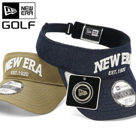 ニューエラ ゴルフ サンバイザー NEW ERA GOLF レディース メンズ 帽子 ベージュ 綿 コットン ブランド 深め おしゃれ かっこいい 人気 春 夏 秋 冬 オールシーズン ニューエラー 大きい 小さい サイズ 調整 正規品 ユニセックス 男女兼用 ストリート コーデ 夏用 冬用