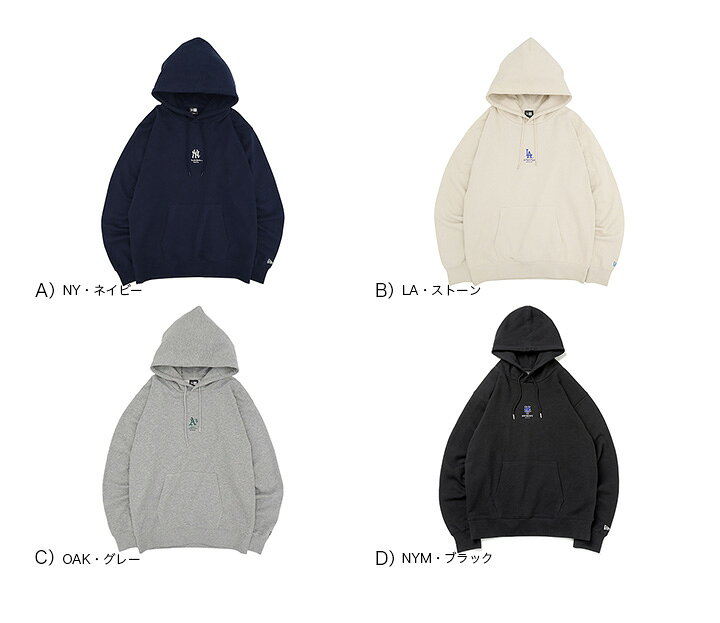 楽天市場】ニューエラ パーカー NEW ERA フード付き NY LA MLB 