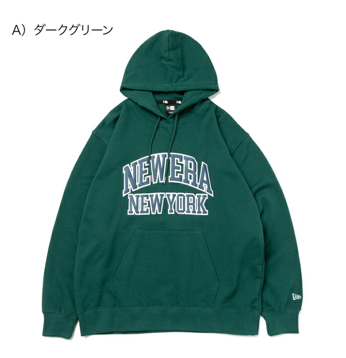 楽天市場】ニューエラ パーカー NEW ERA フード付き 黒 綿 コットン 