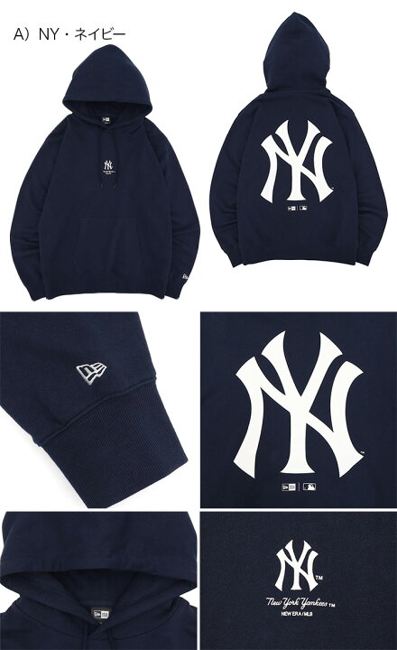 楽天市場】ニューエラ パーカー NEW ERA フード付き NY LA MLB 