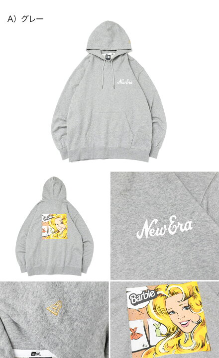 楽天市場】ニューエラ パーカー NEW ERA フード付き コラボ Barbie 