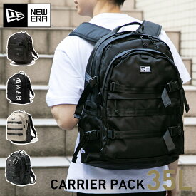 ニューエラ バックパック NEW ERA BAG メンズ レディース バッグ リュック CARRIER PACK キャリアパック 黒 ベージュ カーキ ブランド おしゃれ かっこいい 人気 大きめ 大容量 春 夏 秋 冬 ニューエラー 正規品 ユニセックス 男女兼用 オールシーズン