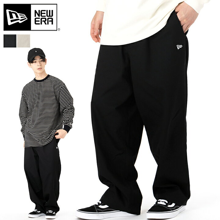 楽天市場】ニューエラ パンツ NEW ERA ボトムス イージーパンツ 黒 白