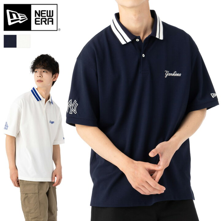 楽天市場】ニューエラ 半袖 ポロシャツ NEW ERA NY LA MLB 