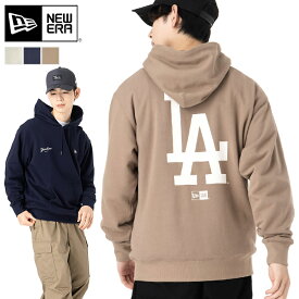 ニューエラ パーカー NEW ERA フード付き MLB 白 ベージュ コットン 綿 メンズ レディース ブランド おしゃれ かっこいい 人気 オーバーサイズ 秋 冬 ニューエラー 正規品 大きい 小さい サイズ ユニセックス 男女兼用 ストリート 冬用