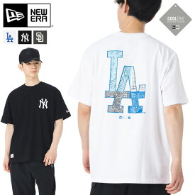 ニューエラ Tシャツ 半袖 NEW ERA クルーネック 韓国 企画 アパレル NY LA MLB ニューヨーク ヤンキース 黒 白 綿 コットン メンズ レディース ブランド おしゃれ かっこいい 人気 オーバーサイズ 春 夏 ニューエラー 正規品 大きい 小さい サイズ ユニセックス 男女兼用